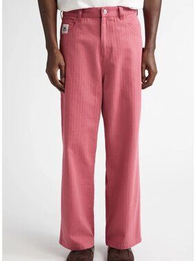 BODE Men's Knolly Brook Trousers in Pink, Size 27 - NWT ($590 retail)